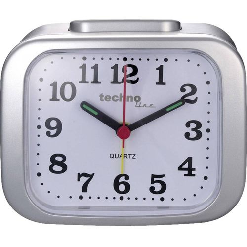 Techno Line  Model XL silber  kvarčni  budilica  srebrna  Vrijeme alarma 1    1 mjerač vremena slika 1