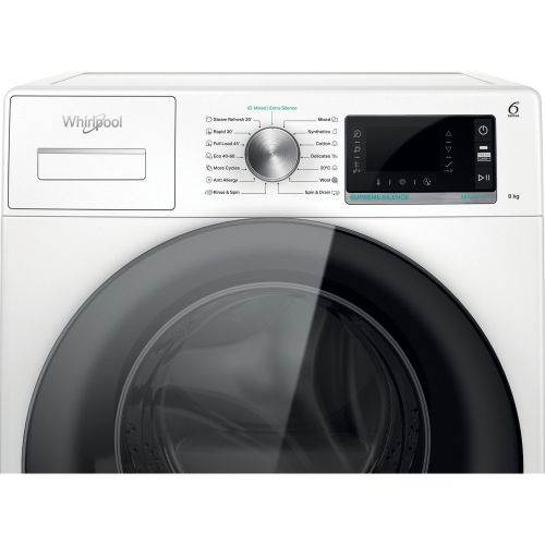 Whirlpool W6X W845WB EE Veš mašina 8 kg, 1400 rpm, Direct Drive Inverter, Zen tehnologija, 60 cm slika 11