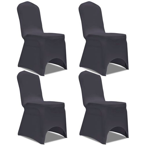 Rastezljive navlake za stolice 4 kom Antracit boja slika 32