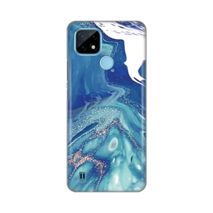 Torbica Silikonska Print za Realme C21 Blue Marble