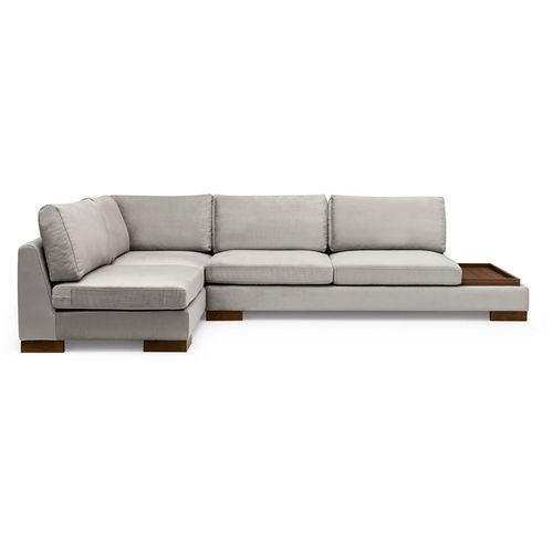 Ugaona Sofa 'Tulip Corner Left' sa Tabureom - Svijetlo Siva slika 7