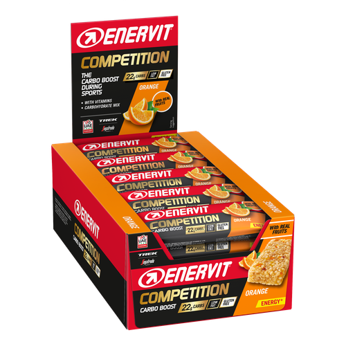 Enervit Sport čokoladice Competition Bar Orange 22g Carbs bez glutena 30g, 25 komada slika 1