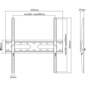 SBOX fiksni nosač 32"-70", do 45kg PLB-2544F-2