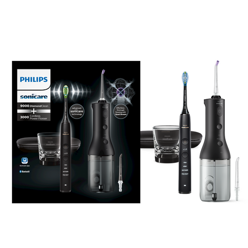 Philips Sonicare bežični oralni tuš + sonična četkica za zube DiamondClean 9000 HX3886/43 slika 1