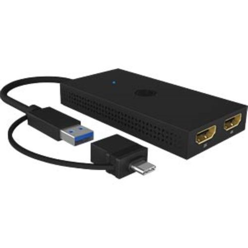 Icybox IB-SPL1029AC USB-C/A na dvostruki HDMI splitter (2k@60Hz/4k@30Hz) slika 2