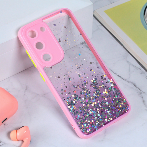 Maska Frame Glitter za Samsung S911B Galaxy S23 roze slika 1