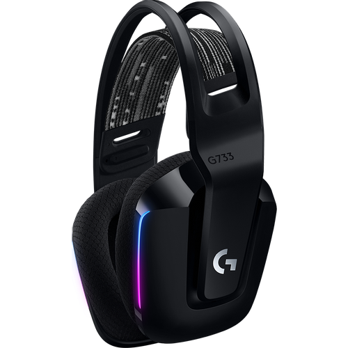 Slušalice Logitech G733 LIGHTSPEED, bežične, RGB, Gaming, crne slika 4