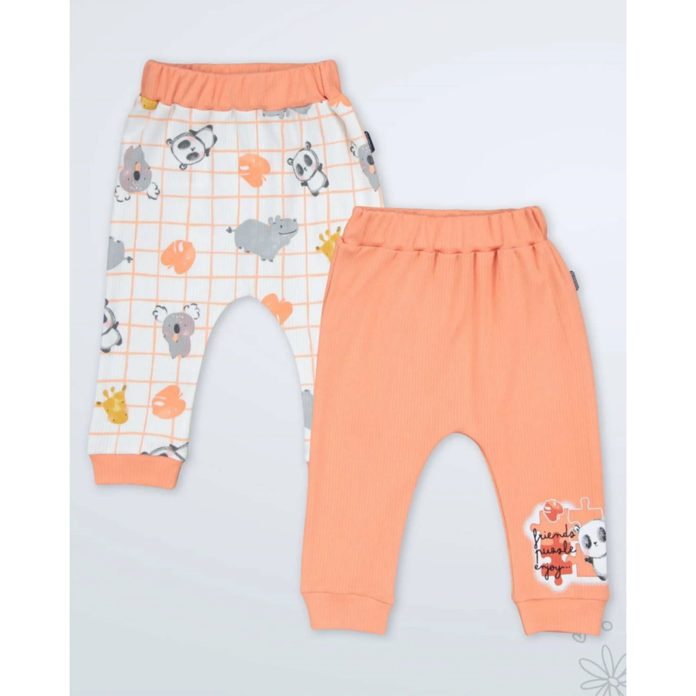 Miniworld Donji dio trenerka za bebe Panda 3, 2kom slika 1