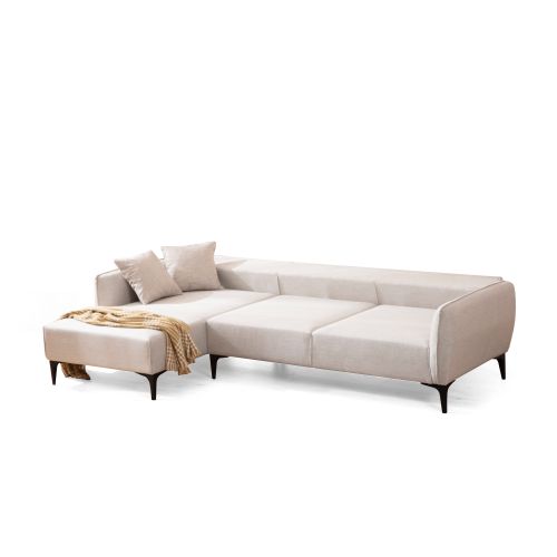 Atelier Del Sofa Kutna garnitura, Bijela, Belissimo Left - Off White slika 6