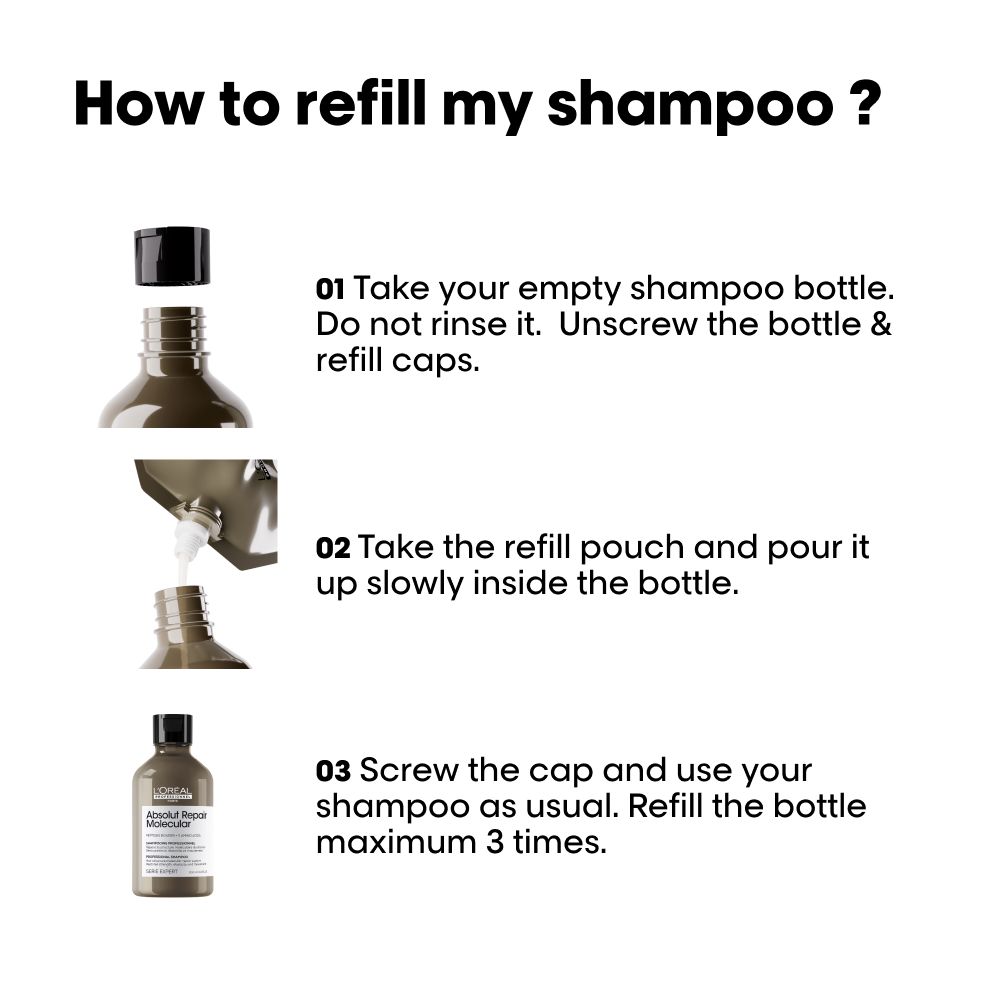 L’oreal Professionnel Absolut Repair Molecular Šampon Refill 500ml slika 8