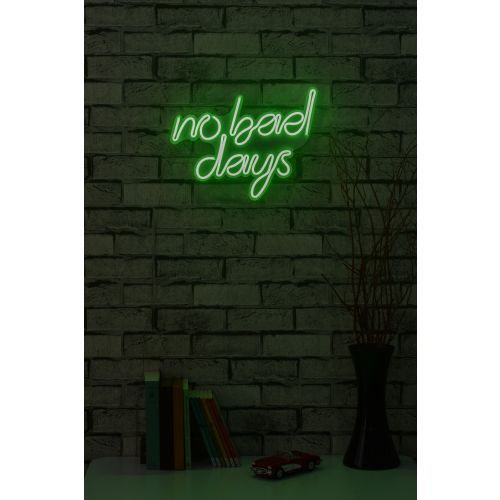 Wallity Ukrasna plastična LED rasvjeta, No Bad Days - Green slika 11