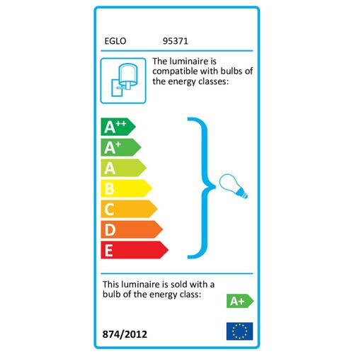 Eglo Passa zidna/2, led, gu10, 2x3,3w, bakar/crna  slika 2