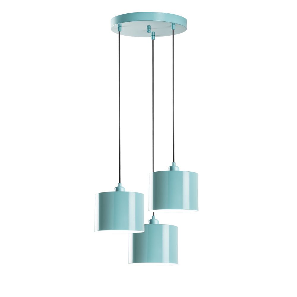 Luster Duz - 195Turquoise sa 3 Lampe u Boji Tirkiza slika 4