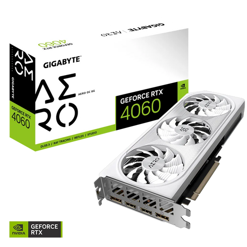 Grafička kartica GIGABYTE GeForce RTX 4060 AERO OC 8G, 8GB GDDR6, PCI-E 4.0 slika 1