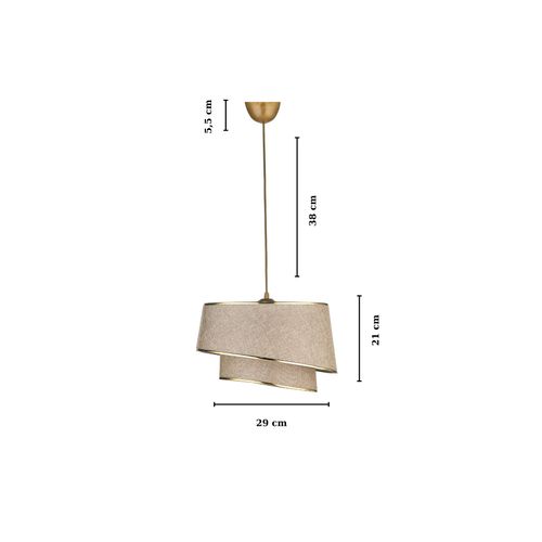 KS-2002 BeigeGold Chandelier slika 5