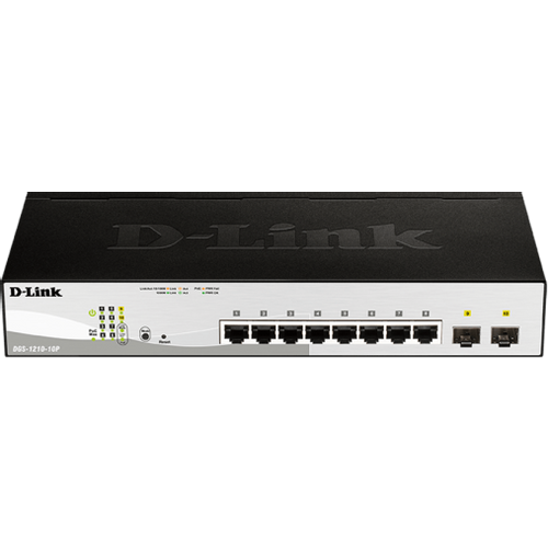 LAN Switch D-Link DGS-1210-10P/E 10/100/1000 8PoEport/2SFP Smart slika 1