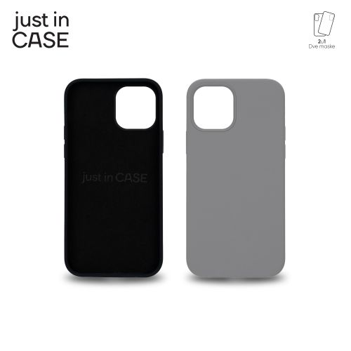 2u1 Extra case MIX PLUS paket CRNI za iPhone 12 slika 2