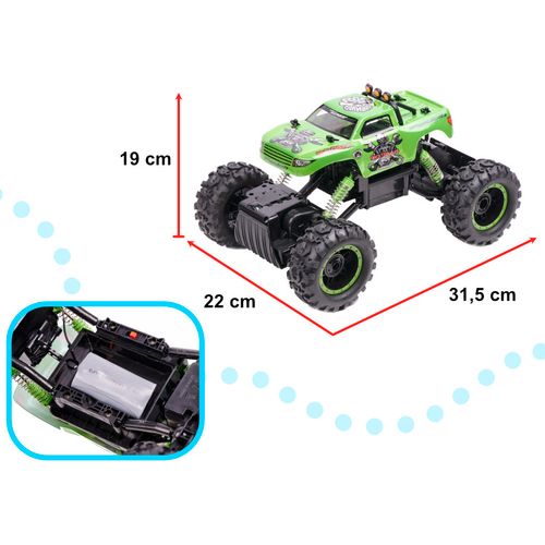Rock Crawler 1:12 auto na daljinsko upravljanje zeleni slika 3
