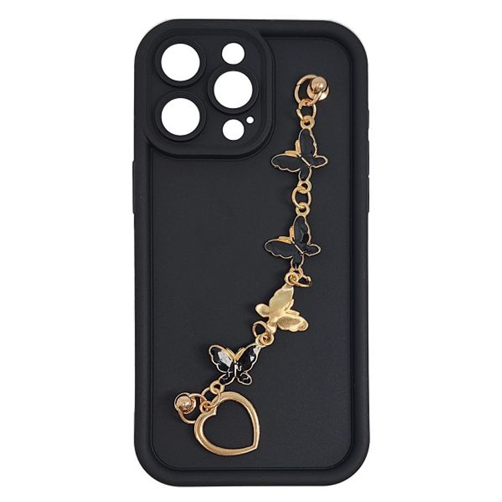 MM TPU IPHONE 15 PRO MAX SILICONE CANDY WRIST STRAP Bl Butterfly slika 1