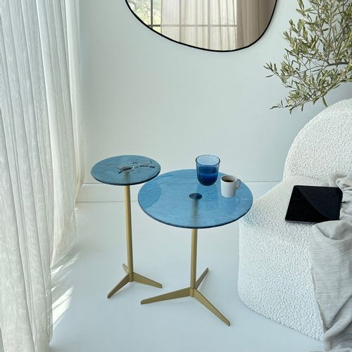 Solis - Gold, Blue Gold
Blue Side Table Set slika 3