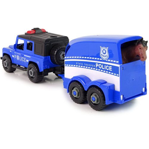 Dječji DIY set policijski transporter za konja slika 6