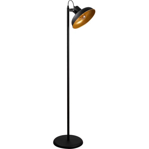 Opviq Podna lampa LIK, crno- zlatna, metal, 30 x 43 cm, visina 145 cm, promjer sjenila 26 cm, visina 19 cm, E27 40 W, Lik - 4036 slika 4