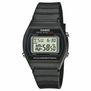 Uniseks sat Casio W-202-1AVEF - Digitalni Crni