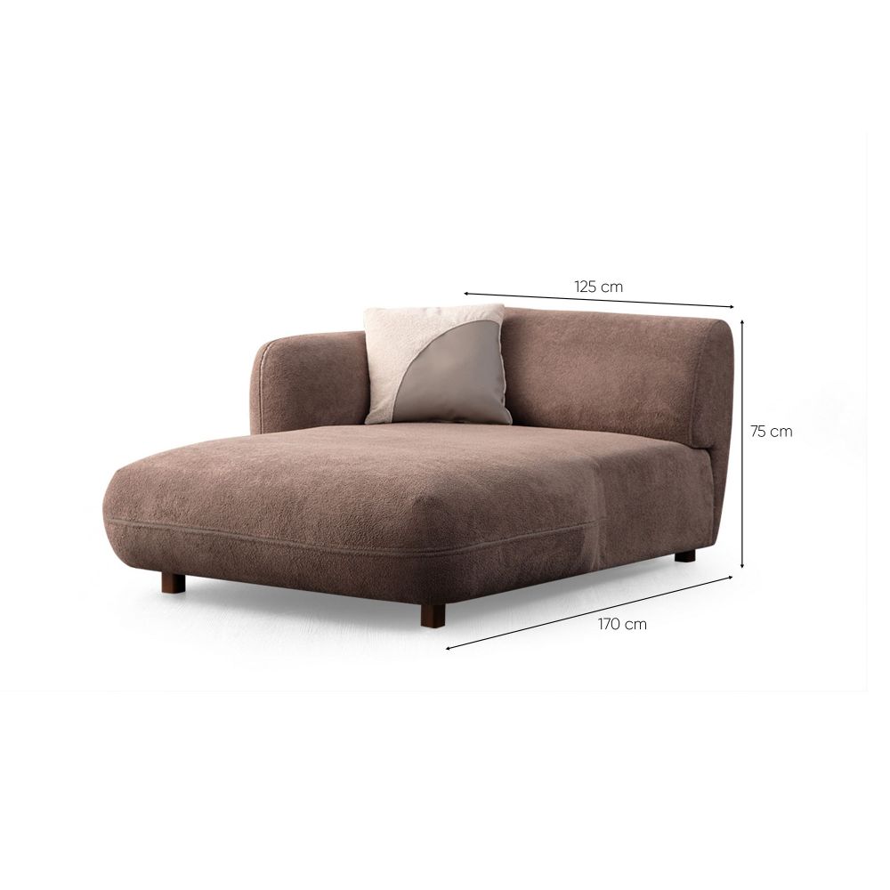 Ugaona sofa Pavia Corner 1 (L1,5+Chl Desno) - smeđa boja slika 12