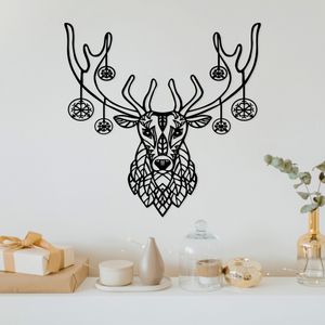 Wallity Metalna zidna dekoracija, Christmas Deer