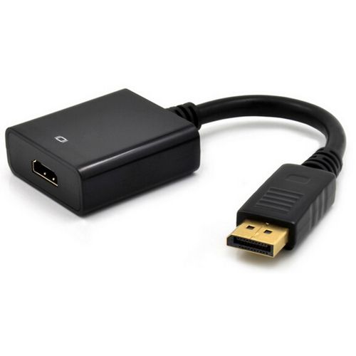 E-GREEN Adapter DisplayPort (M) - HDMI (F) crni slika 1