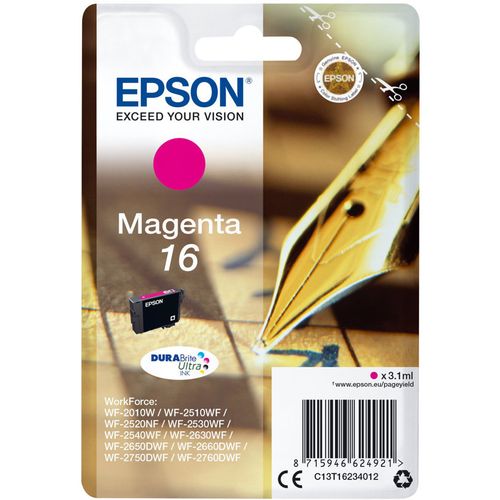 Tinta EPSON 16 Magenta, DURABrite Ultra, C13T16234022 slika 1