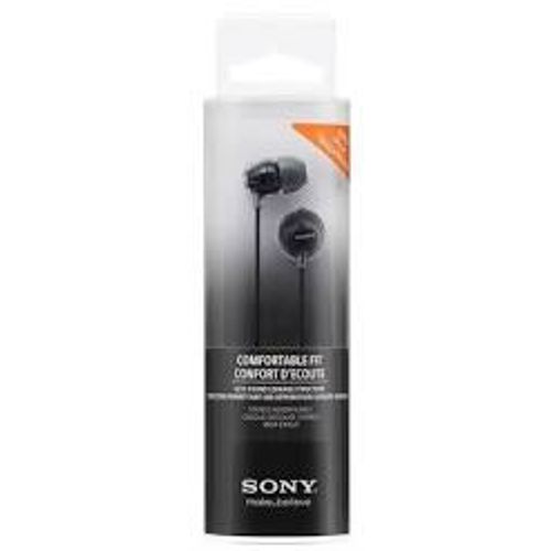 Sony slušalice EX15 crneIn-Ear BlackSmartphone Mic and Control slika 1