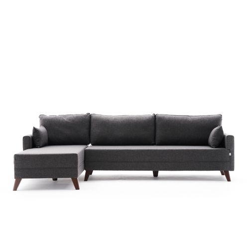 Atelier Del Sofa Kutna garnitura, Antracit, Bella Corner Sofa Left - Anthracite slika 5