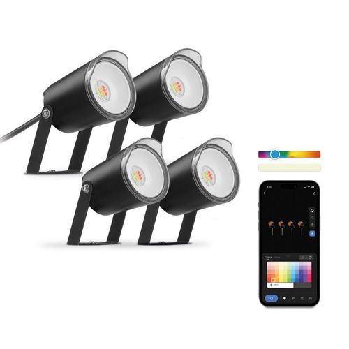 KSIX BXOUTL1 SMARTLED SPOLJAŠNJA Lampa set RGBIC+WKSIX 4KOM slika 8