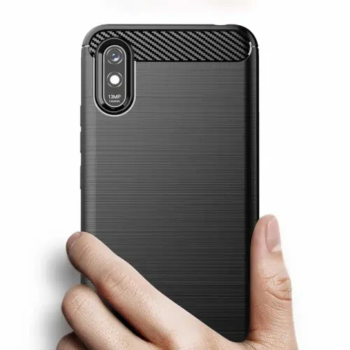 CARBON maska za XIAOMI Redmi 9A / 9AT crna slika 6