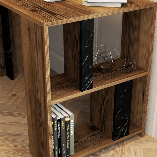 Woody Fashion Studijski stol, Lima - Walnut, Black Marble slika 4