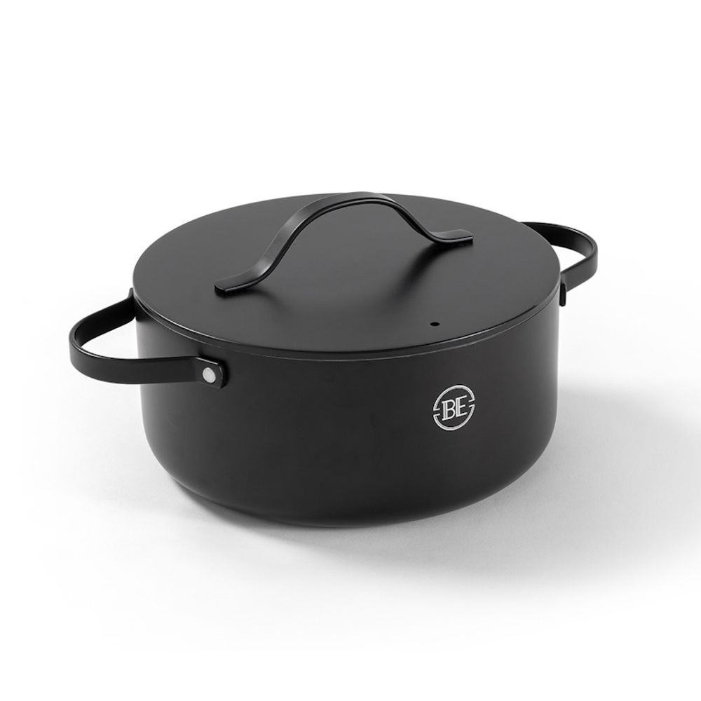 BE Living Posuda za kuhanje s poklopcem Essential Black 24 cm slika 1