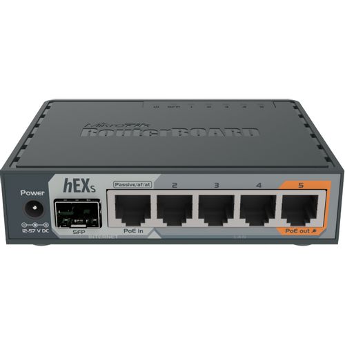 MIKROTIK (RB760iGS) Gigabit hEX S, RouterOS L4, ruter slika 2