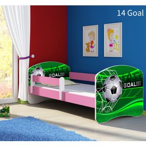 Dječji krevet ACMA s motivom, bočna roza 180x80 cm - 14 Goal