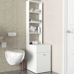 Nessa - White White Bathroom Cabinet