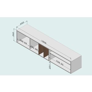 TV Kabinet Luxor Atlantic/Antracit