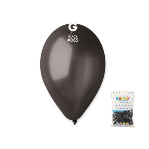 GM90-65 Balon Metalik Crni 26cm, 100kom