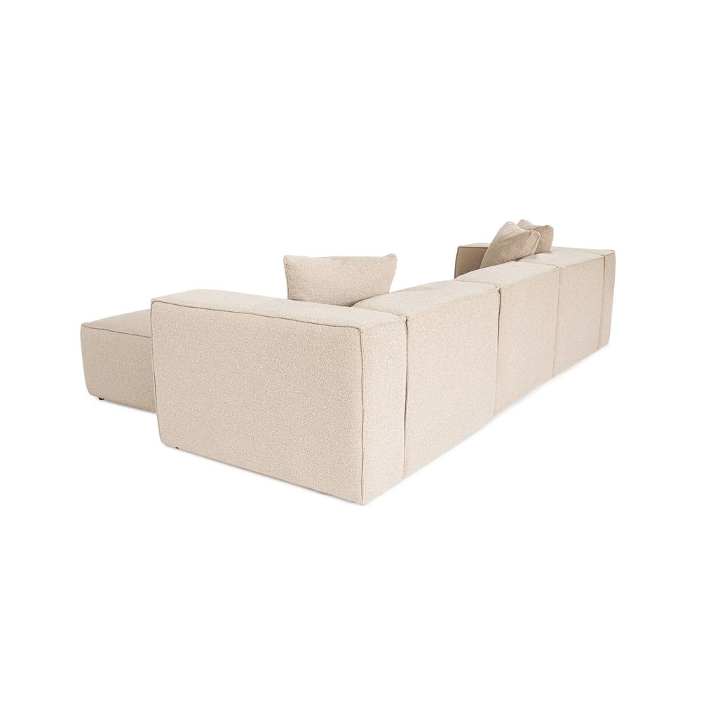 Lora (L1-O1-1R-POUFFE) - Kutna Sofa u Boji Breskve slika 6