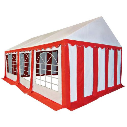 Vrtni šator od PVC-a 3 x 6 m crveno-bijeli slika 5