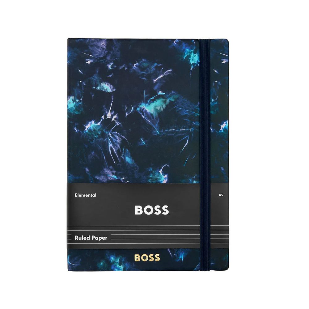 Hugo Boss Notes A5 Tie-Due HNH418NL, dikto, plavi slika 1