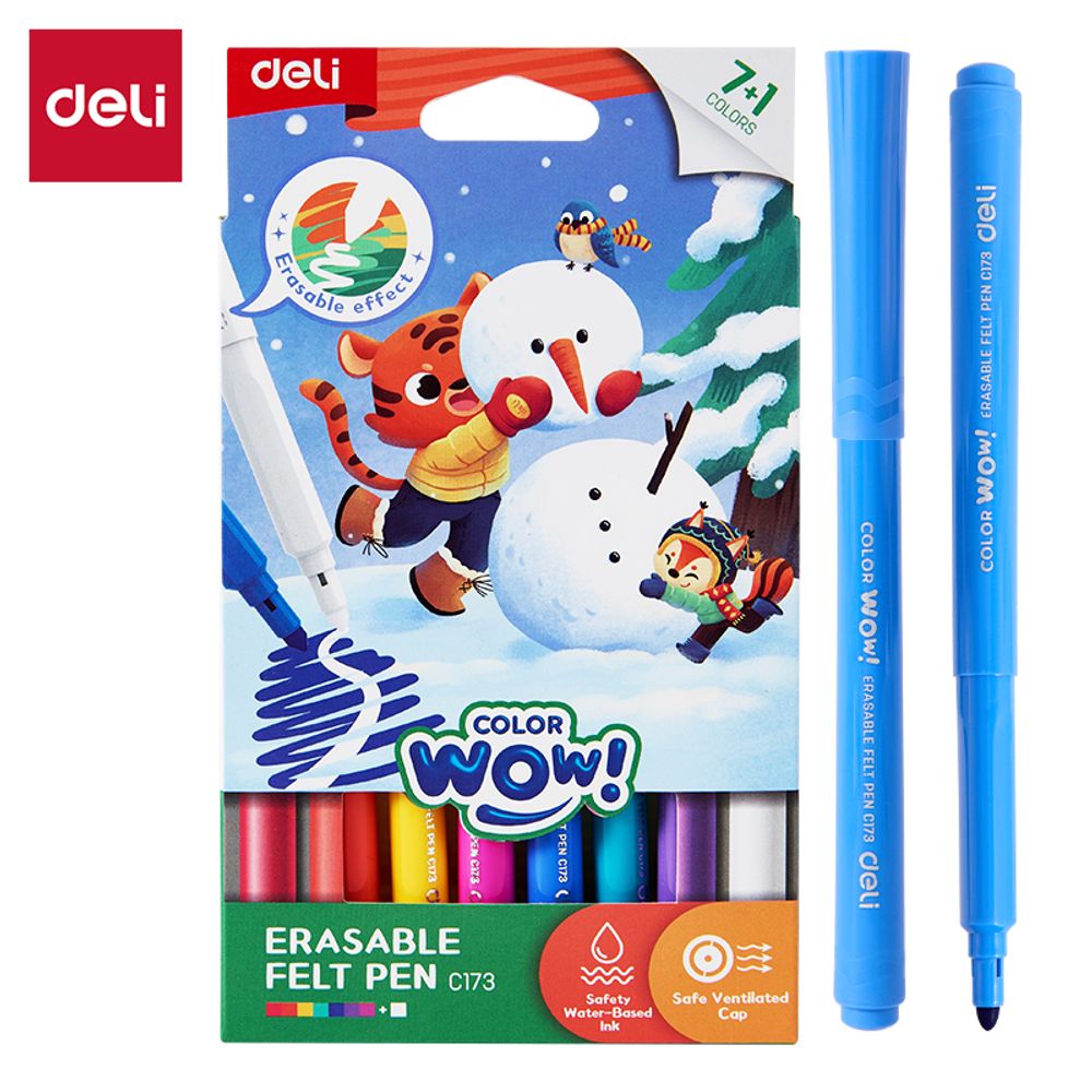 FLOMASTERI DELI IZBRISIVI 7+1 BOJA EC173 slika 1