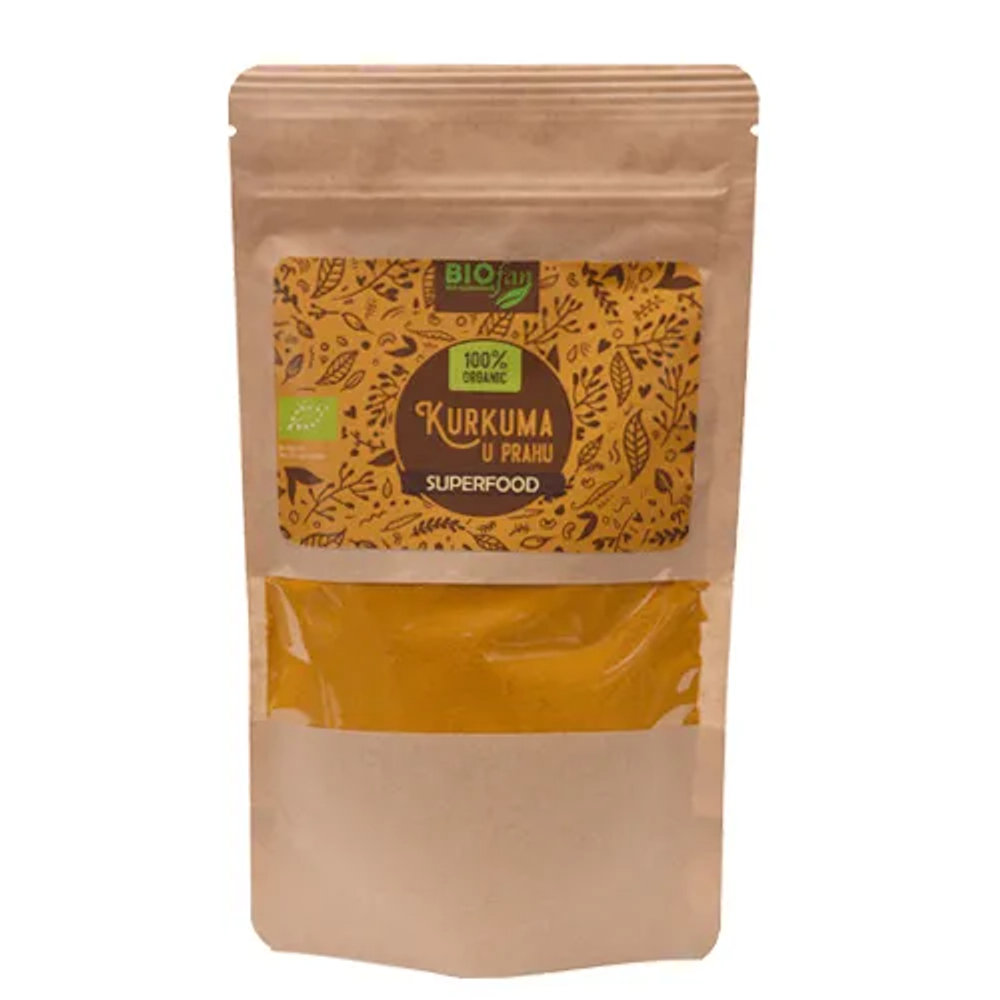 BIOFAN KURKUMA 125G - Organski Prah Kurkume slika 1
