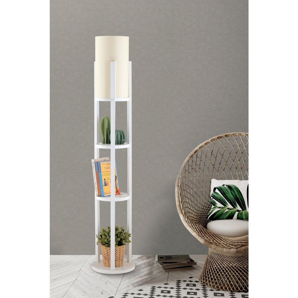Stojeća lampa Circle Nora - SMK Bijela slika 1