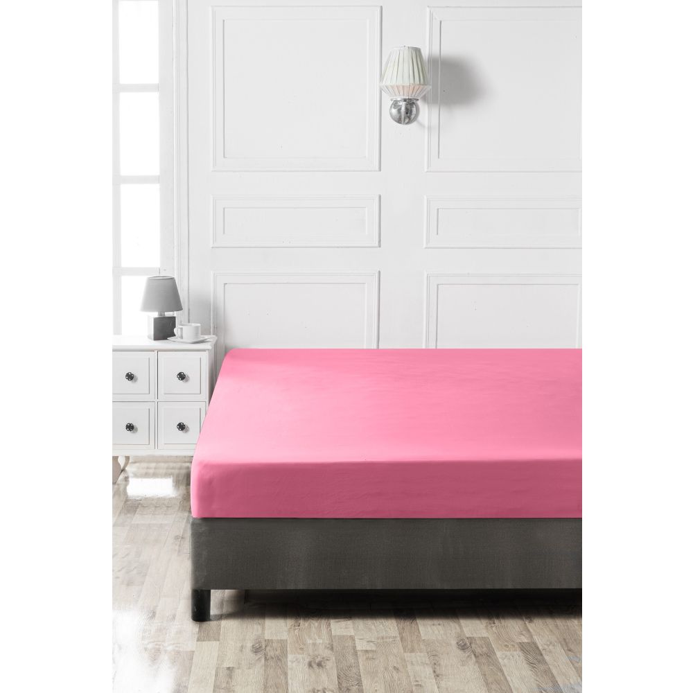 Ranforce Super King Fitted Sheet - Roze slika 2