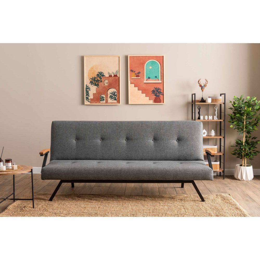 Sofa na razvlačenje Zven - svijetlo siva boja slika 2